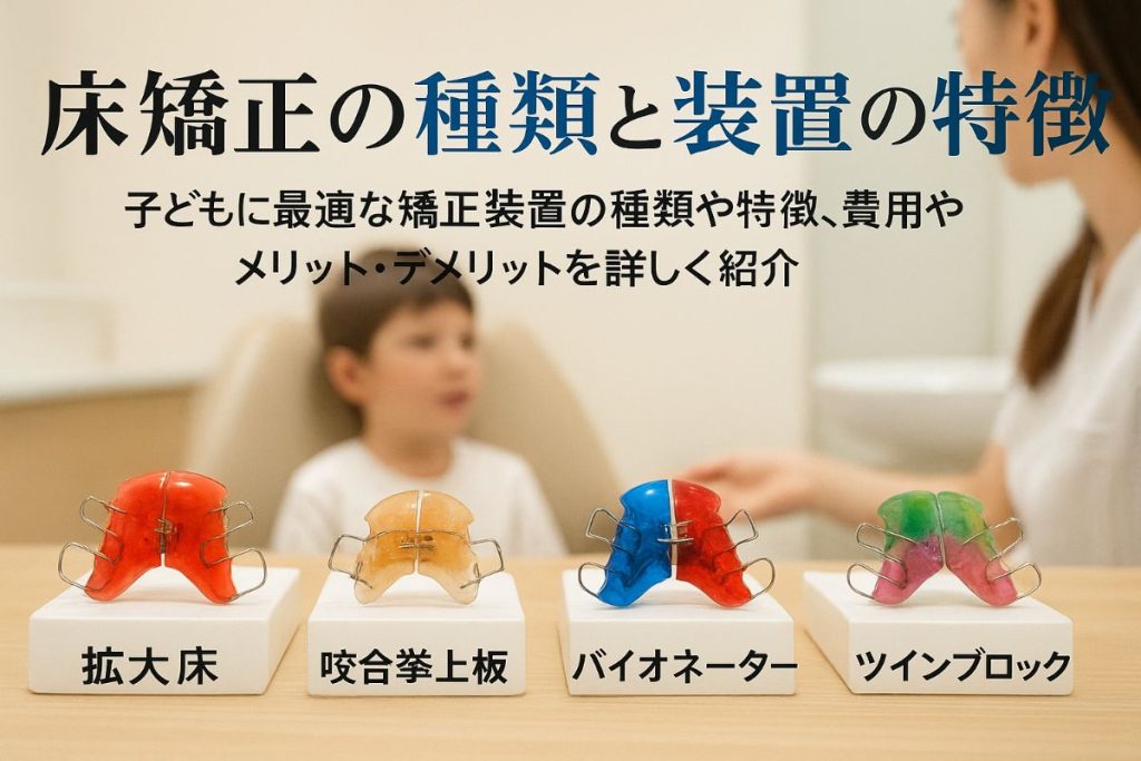 13床矯正-種類 - 小児矯正は北海道北広島市にある歯医者のさいわいデンタルクリニック札幌大曲