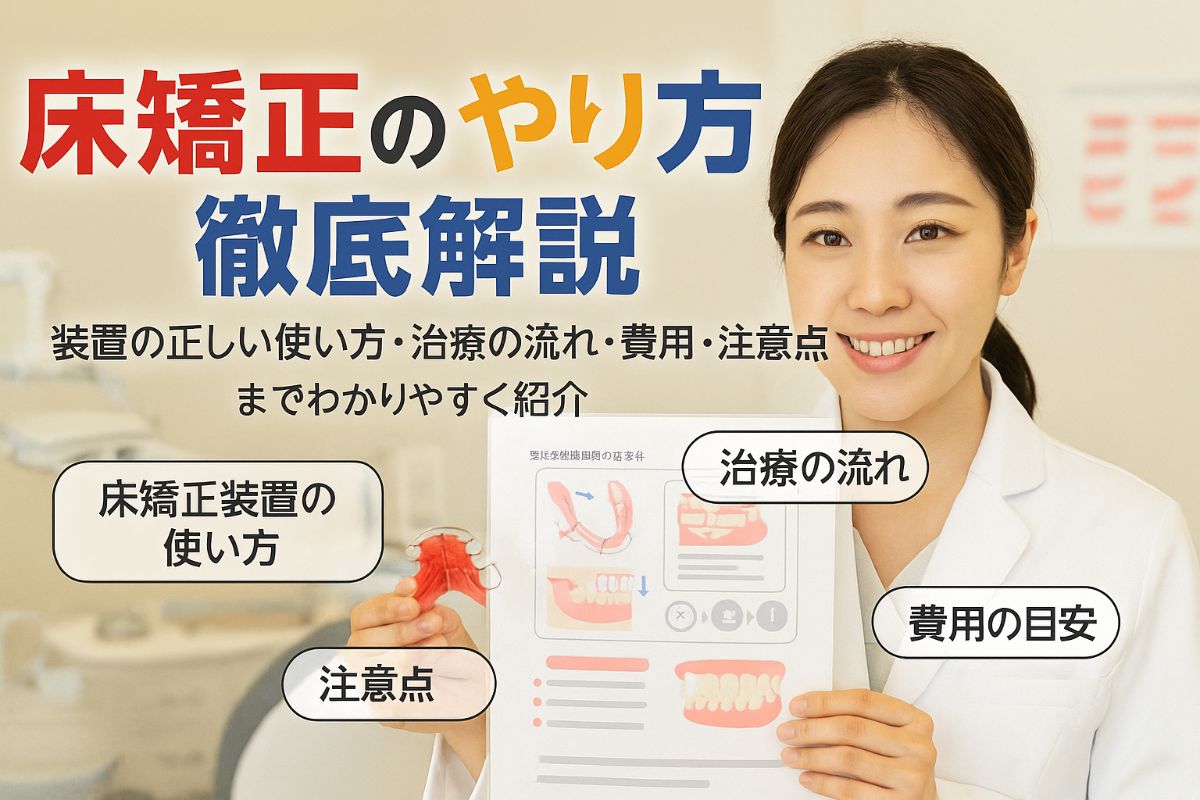 05床矯正-やり方 - 小児矯正は北海道北広島市にある歯医者のさいわいデンタルクリニック札幌大曲