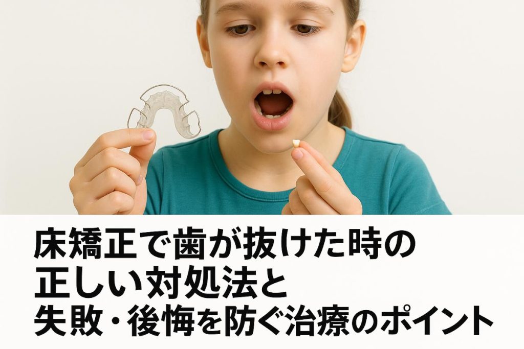 05 床矯正 歯が抜けた - 小児矯正は北海道北広島市にある歯医者のさいわいデンタルクリニック札幌大曲