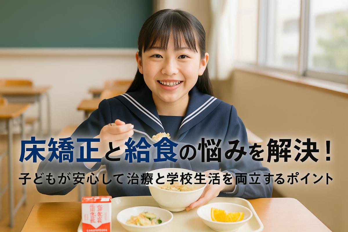 08 床矯正 給食 - 小児矯正は北海道北広島市にある歯医者のさいわいデンタルクリニック札幌大曲