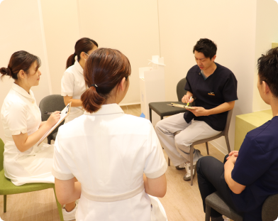 さいわいデンタルクリニック より良い治療を行うためのミーティング